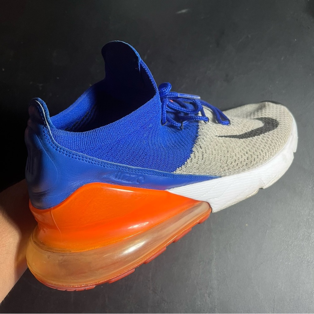 Nike Air Max 270 Flyknit ‘Blue Crimson’ AO1023-101 Sz 13 - Picture 4 of 6